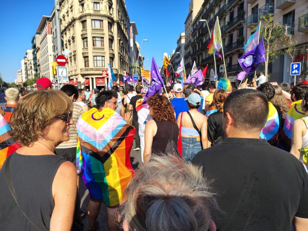 Manifestació 28 juny 2025 orgull LGBTI+ a Barcelona