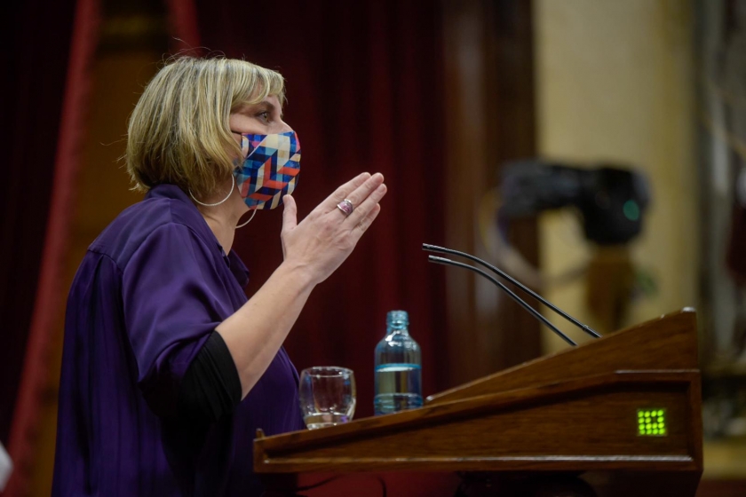  La consellera de Salut, Alba Vergés, al Parlament de Catalunya 