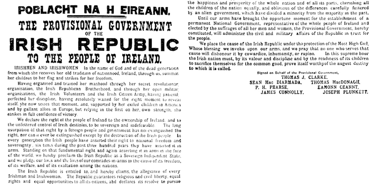 La proclamació de la República irlandesa | 1916