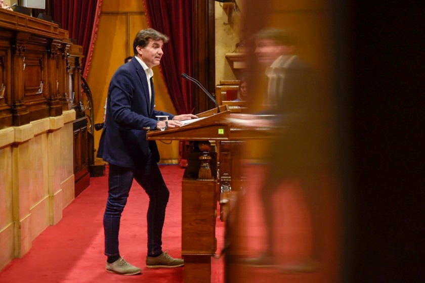  Sergi Sabrià durant el seu discurs al Parlament / Marc Puig Pérez 