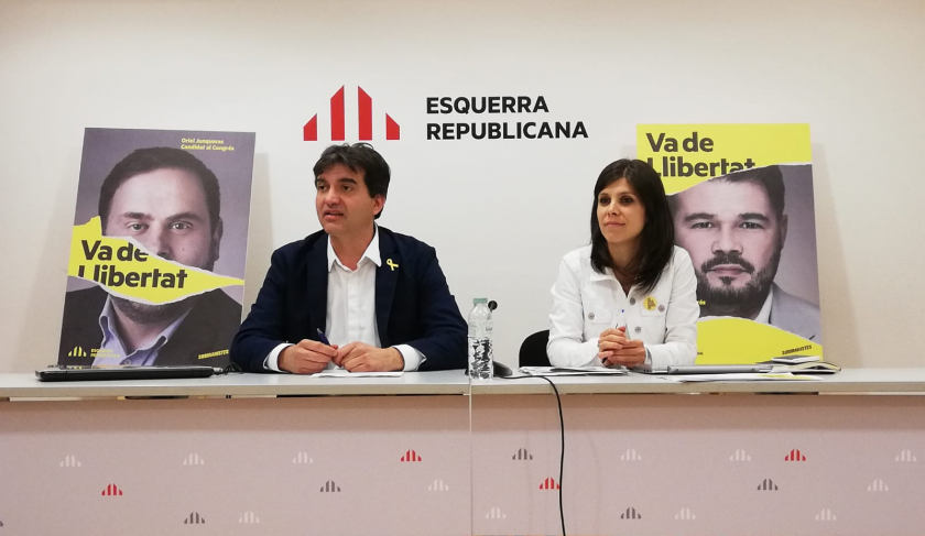  Sergi Sabrià i Marta Vilalta presenten la campanya del republicans pel 28 d'abril 