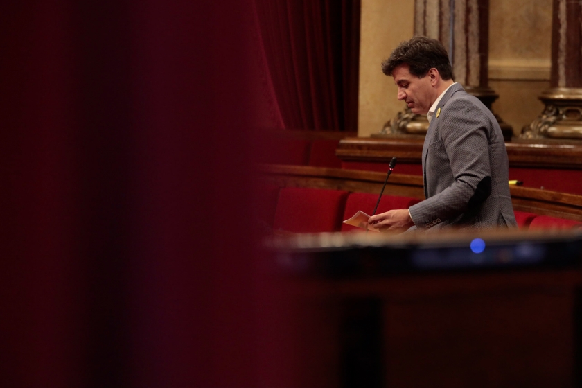  El president del grup parlamentari d'Esquerra, Sergi Sabrià, al Parlament / Parlament de Catalunya (Job Vermeulen) 