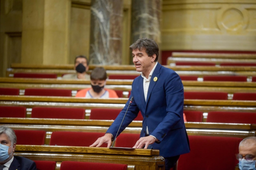  Sergi Sabrià, president del grup parlamentari d'Esquerra, al Parlament/Marc Puig 