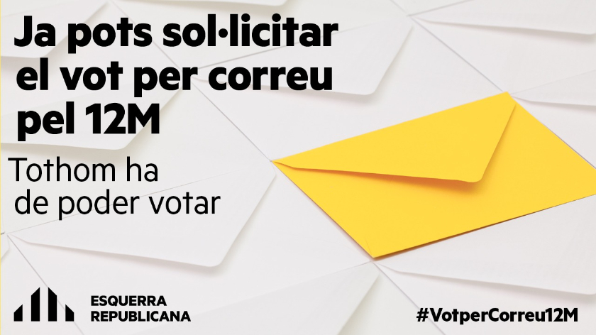   Com puc votar per correu a les eleccions al Parlament de Catalunya del 12 de maig?  